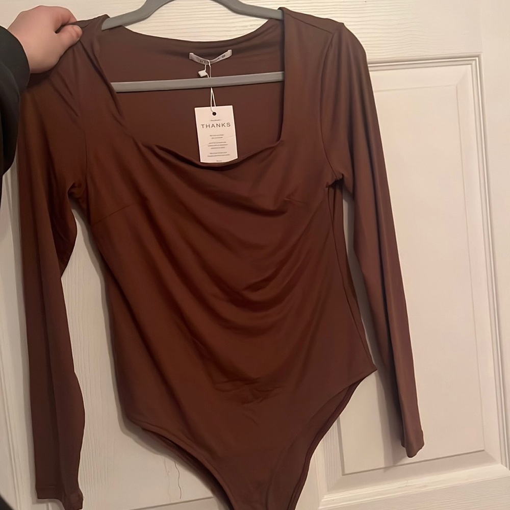 Brand new brown bodysuit